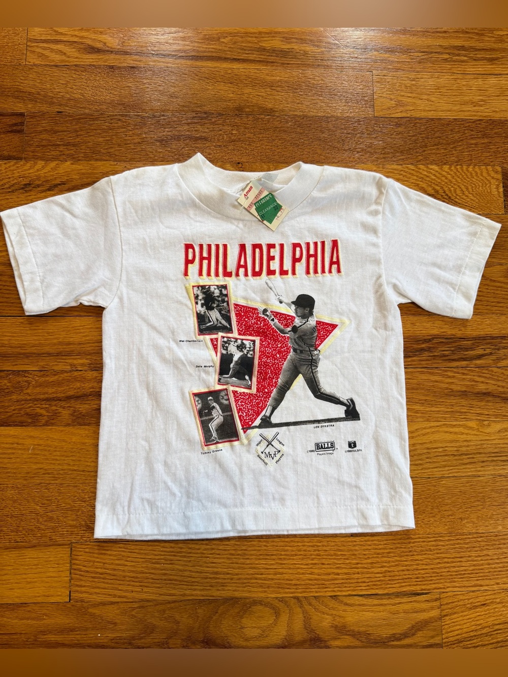 Philadelphia Phillies Vintage Youth Shirt Large 13x15 Deadstock 90s MLB Baseball